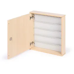 Schlüsselschrank holz, für 100 Schlüssel, Birke