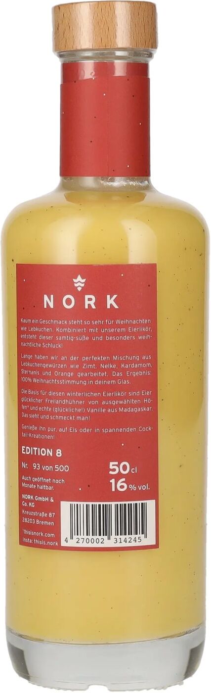 Nork Lebkuchen Eierlikör 16% Vol. 0,5l