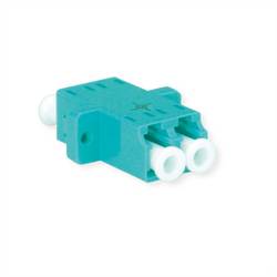 TELEGÄRTNER LC Duplex Kupplung, Multimode, Keramikhülse, Gehäuse türkis, Z77 100007158