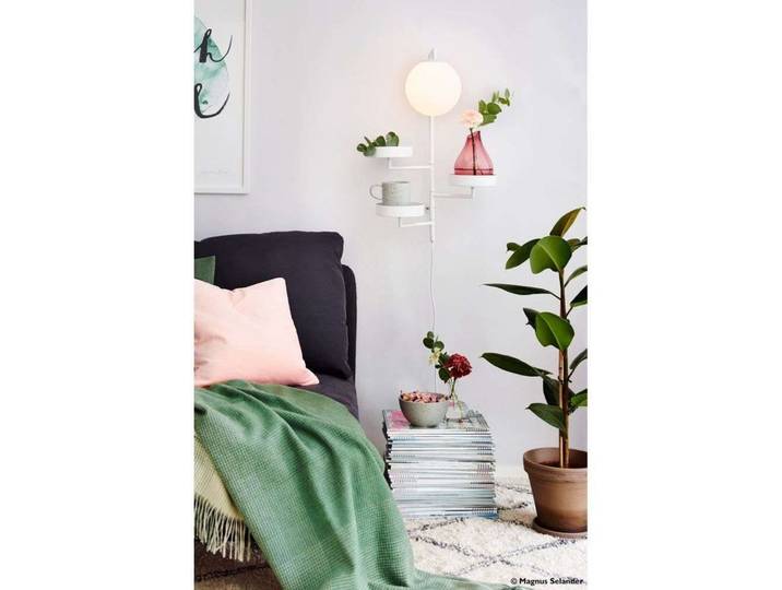 Astoria Applique Murale White - Globen Lighting - Salon / séjour - Métal