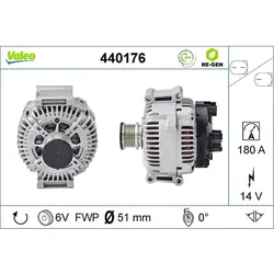 Generator VALEO 440176 für Mercedes-Benz Sprinter 3, Viano Vito Mixto