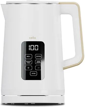 Cello Overture Natural White Temperature Controlled Digital Kettle