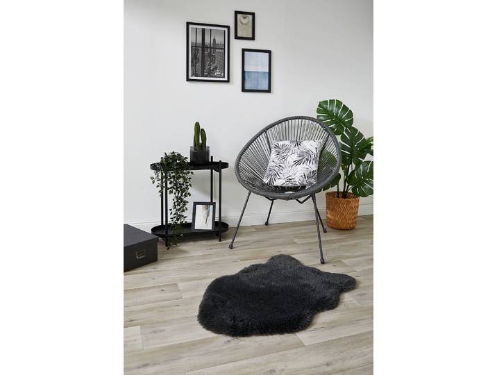 Kunstfell Alpa Schwarz/Anthrazit 50 x 80cm 100 % Polyester