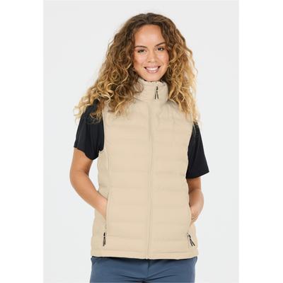 Steppweste WHISTLER "Froze", Damen, Gr. 50, grau, 100% Polyester, normal, ohne Ausschnitt, Westen Steppweste, mit wasserabweisender Eigenschaft