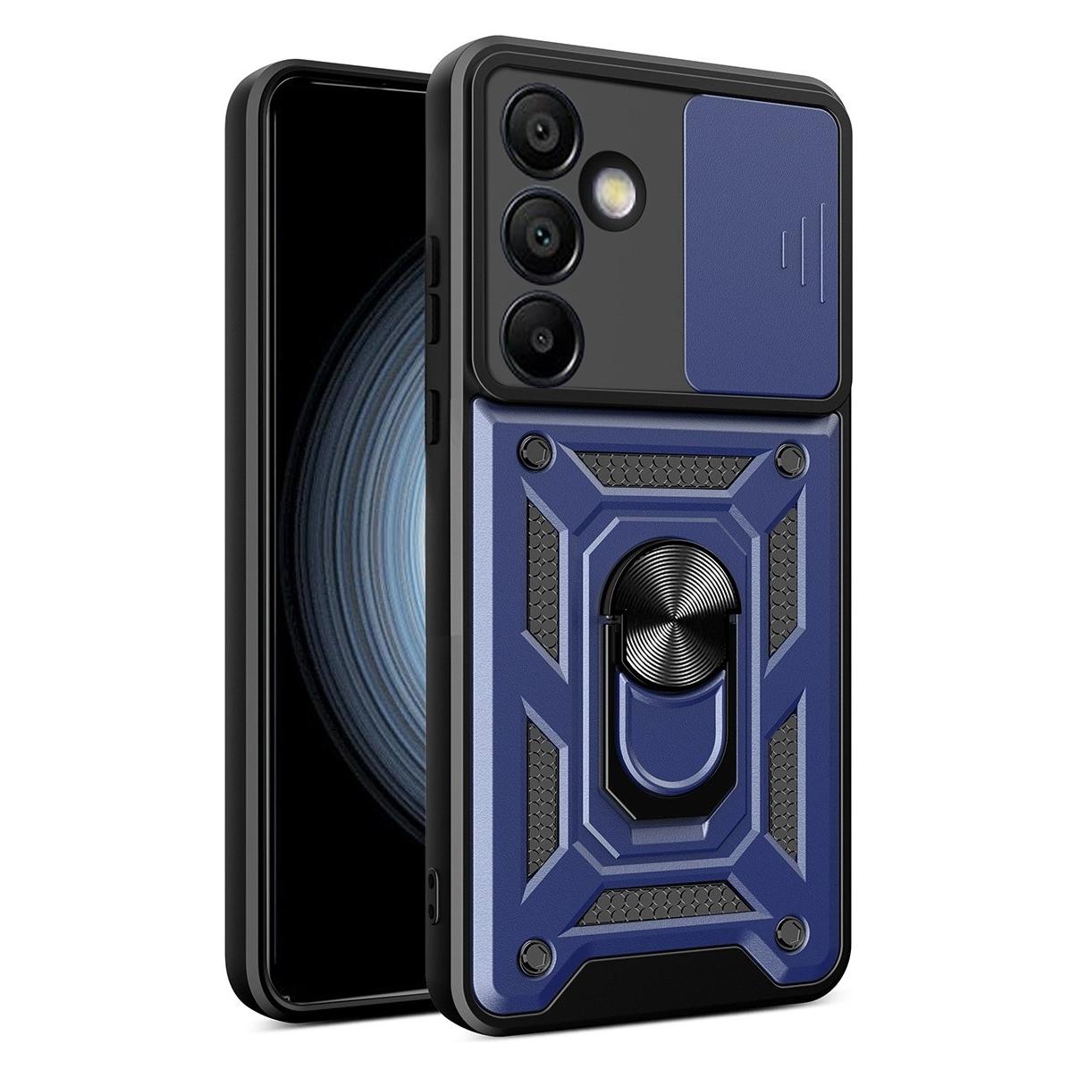 Hurtel Hybrid Armor Camshield mit Ständer und Kameraabdeckung für Samsung Galaxy A26 - Blau (Samsung Galaxy A26) (HYBRID ARMOR CAMSHIELD SAMSUNG GALAXY A26 BLUE)