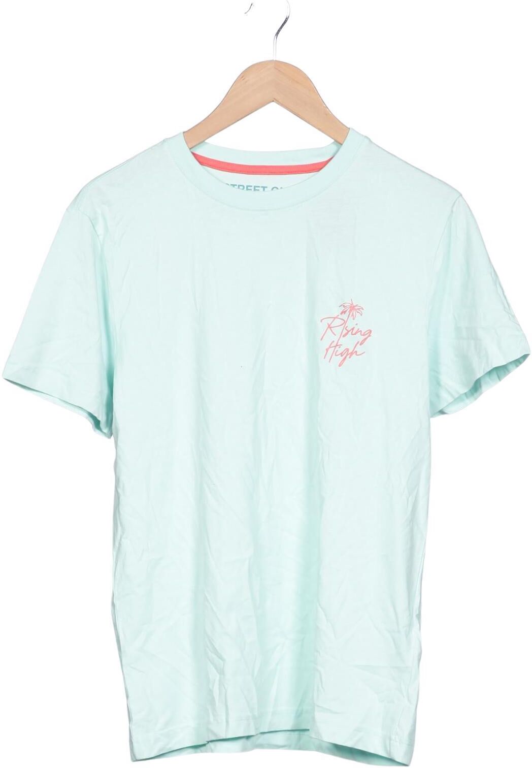 Street One Herren T-Shirt, Hellblau, Gr. S, Baumwolle - Second Hand