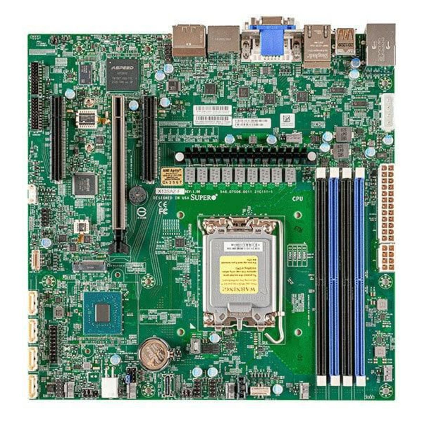 Supermicro Motherboard X13SAZ-F (bulk pack) (LGA 1700, mATX) (MBD-X13SAZ-F-B)