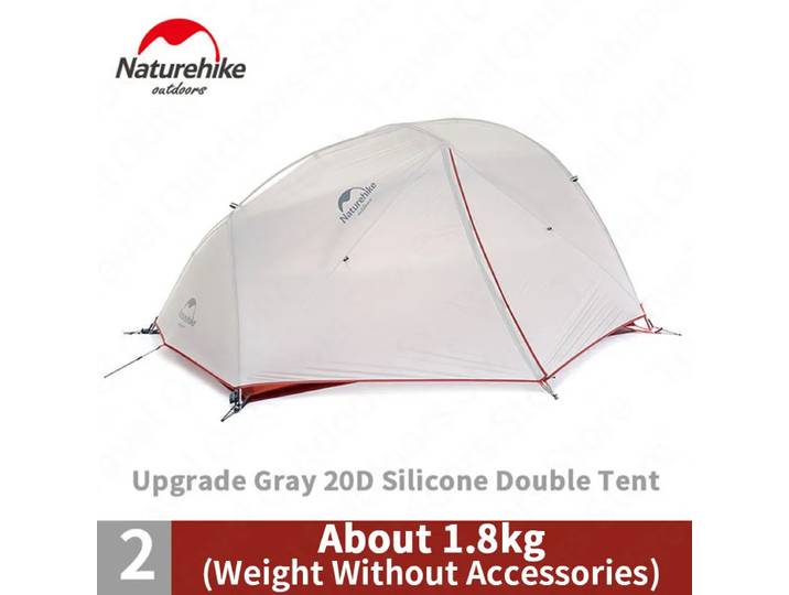 Naturehike Star River Camping Tent 20D Silicone Nylon 2 Person 4 Season Tent Ultralight Portable Outdoor Hiking Tent With Mat