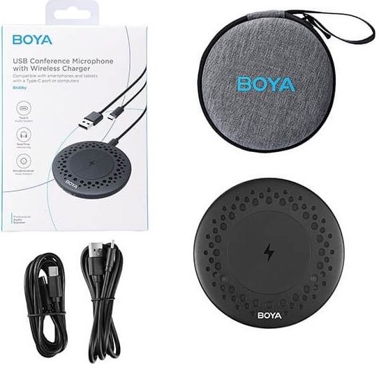 Boya Blobby Konferencemikrofon M/trådløs Oplader