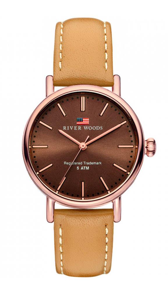 River Woods Oswego dameshorloge Bruin RW340019