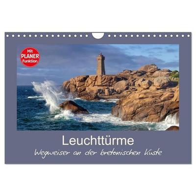 Leuchttürme - Wegweiser an der bretonischen Küste (Wandkalender 2027 DIN A4 quer), CALVENDO Monatskalender