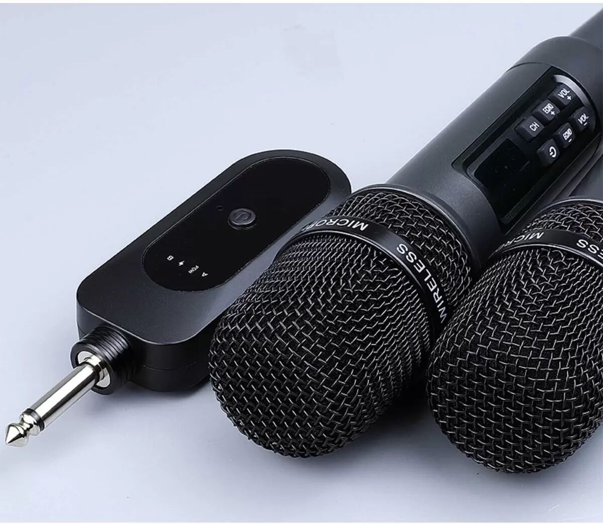 INF Système de microphone sans fil double - Idéal pour le karaoké, le streaming en direct et les conférences