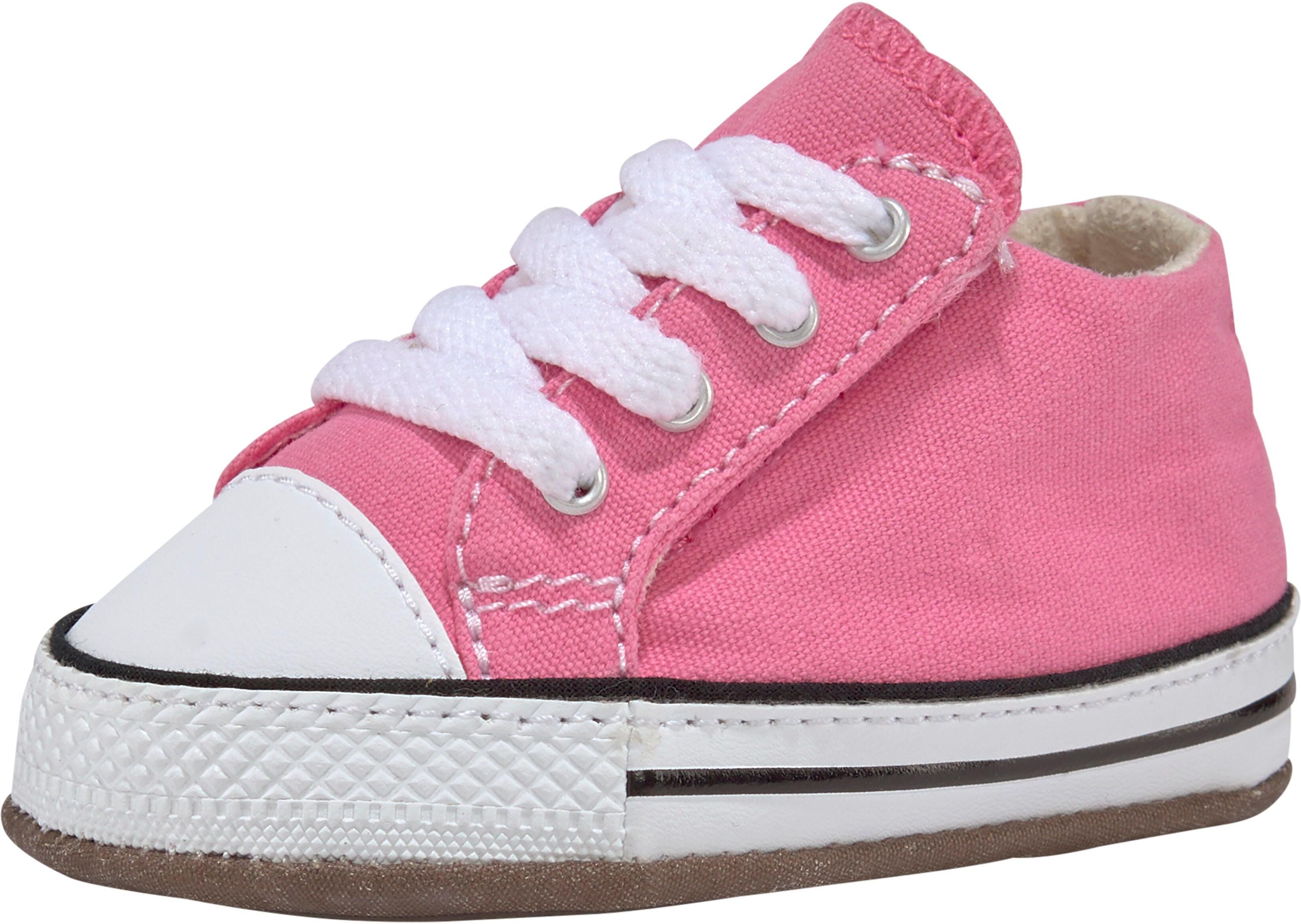 Sneaker CONVERSE "Chuck Taylor All Star CRIBSTER CANVAS COL", Jungen, Gr. 17, pink (pink, natural, ivory, weiß), Textil, unifarben, Schuhe Sneaker pink, natural, ivory, weiß 17