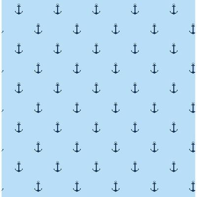 Seabrook Designs Anchors Away Unpasted Wallpaper