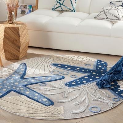 Nourison Aloha Coastal Starfish Indoor/Outdoor Area Rug