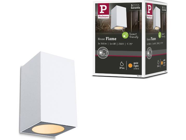 Paulmann LED Wandleuchte Flame insektenfreundlich