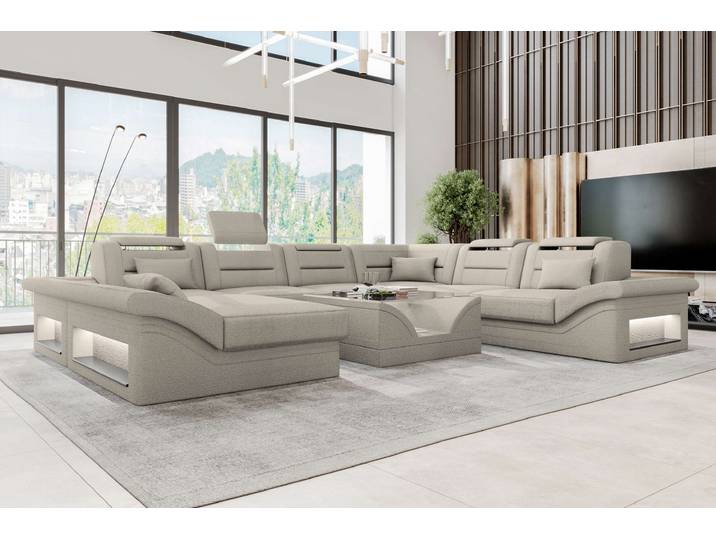 XXL Wohnlandschaft Enzo Stoffsofa