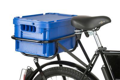 Postbox für Transport- und Lastenfahrrad, aus Kunststoff, ohne Deckel, blau