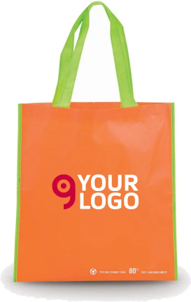 Shopper R-PET colorata con manici rinforzati Personalizzate o neutre