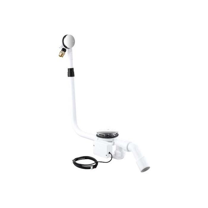 Bette Trio E3 Ab-/Überlaufgarnitur B586-901 chrom, für Wannen mit Ablauf 90 mm, elektronisch, mit Befüllung