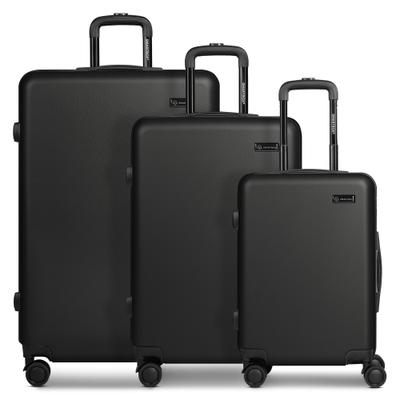 Kofferset SMARTBOX "Edition 05 4 Rollen Kofferset 3-teilig", Herren, schwarz, ABS, Koffer-Sets