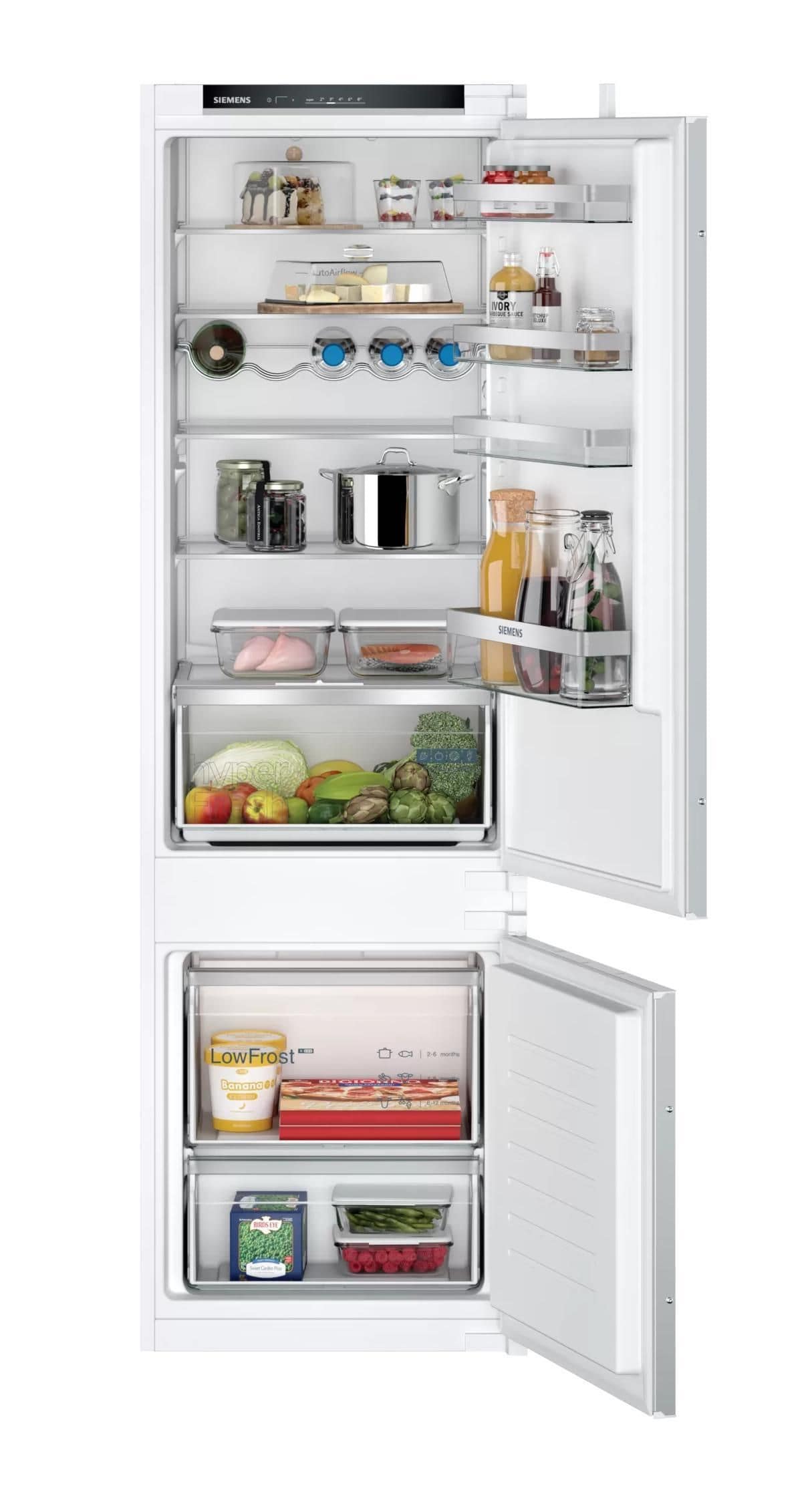 Siemens iQ300 KI87VVSE0 Schlepptür 200 l Kühlteil 70 l Gefrierteil 177,5 cm Einbau Kühl-/Gefrierkombination