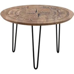 Couchtisch Nevis in Schwarz/Natur