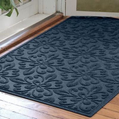 Bungalow Dba Matterly Fleur Medallion Estates Doormat 60 x 36, 60 x 36, Navy