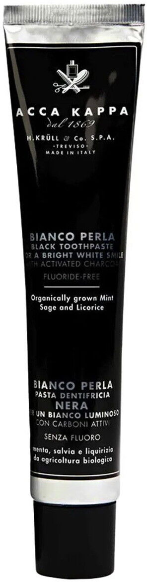 100ml Acca Kappa Bianco Perla Black Toothpaste