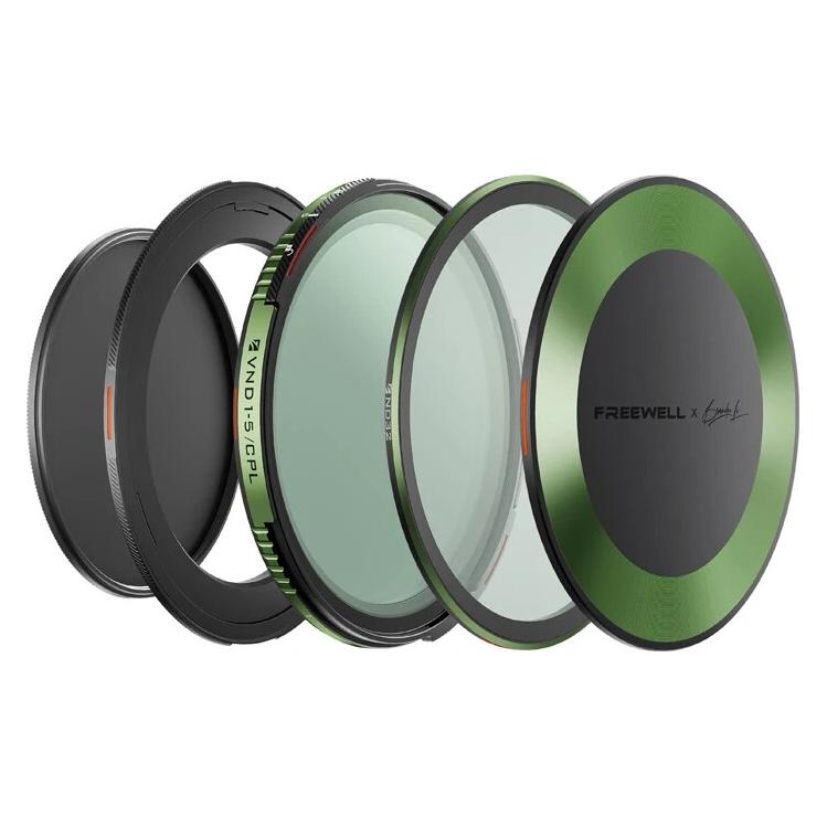 Freewell ND/CPL-Filter-Set mit variabler Dichte von Brandon Li, 72 mm (72 mm, ND Filter, Polarisationsfilter) (FW-BL72-VNDKIT)