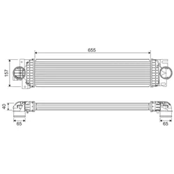 Ladeluftkühler VALEO 818699 für Ford Mondeo V Turnier