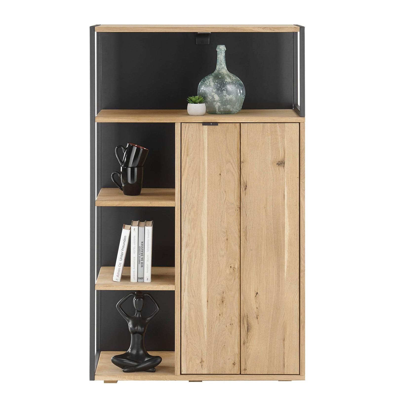 home24 Houten highboard bruin B/D/H: 137 x 40 x 82 cm