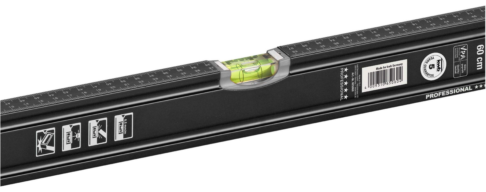 KWB 065060 Aluminium waterpas, 600 mm