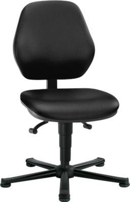 Laborstuhl Basic, Kunstleder, Stamskin Top schwarz