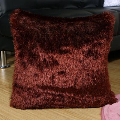 Smart Shopping Spot Soft Plush Velvet Cushion Cover Luxurious Fluffy Sofa Pillow Case For Cozy Home Decor brown