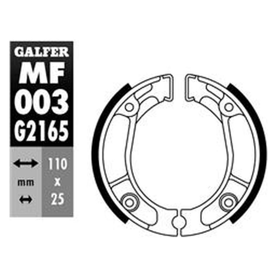Galfer Bike GALFER HINTERRADBREMSBACKEN SH304 HONDA CB 50 '75-'95, MBX 50/80 '81-, NSR 50 '88-'93, XL 125 (Organisch (Resin)) (MF003G2165)