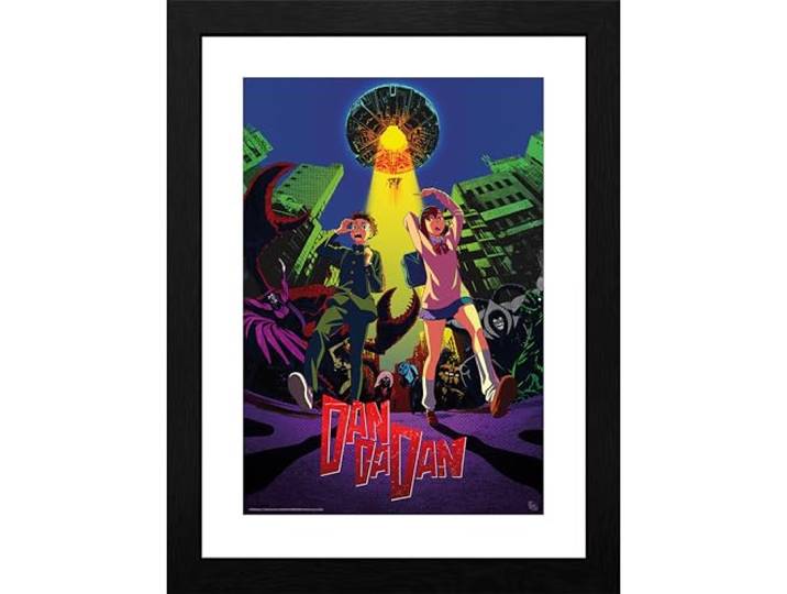 GB eye Dan Da Dan Framed print Cow abduction Indifférent Photo encadrée coloré Plastique