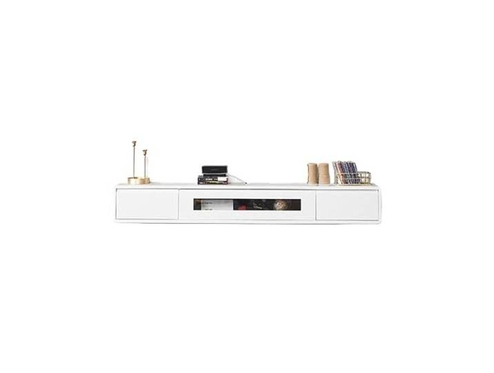HANELREEZD Wandmontierter TV-Ständer for Zuhause, Wohnzimmer, Heller Luxus Stil schwebendes Design, platzsparend for Wohnzimmer und Schlafzimmer hängend