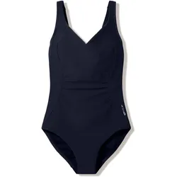 SPEEDO Shirred Damen Badeanzug mit Raffung Schwarz - 42