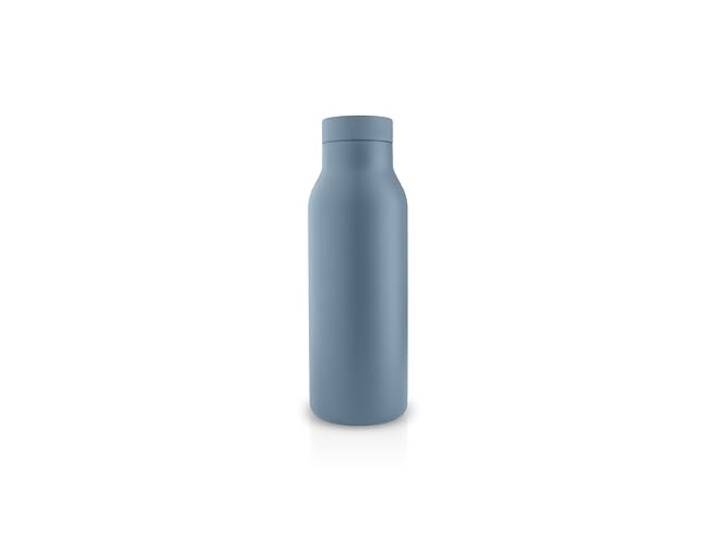 EVA SOLO Bouteille isotherme Urban 0\,5 l bleu poussiéreux Gourde isotherme avec couvercles à clic pratiques Gobelet isotherme à double paroi Convient pour les boissons chaudes et froides