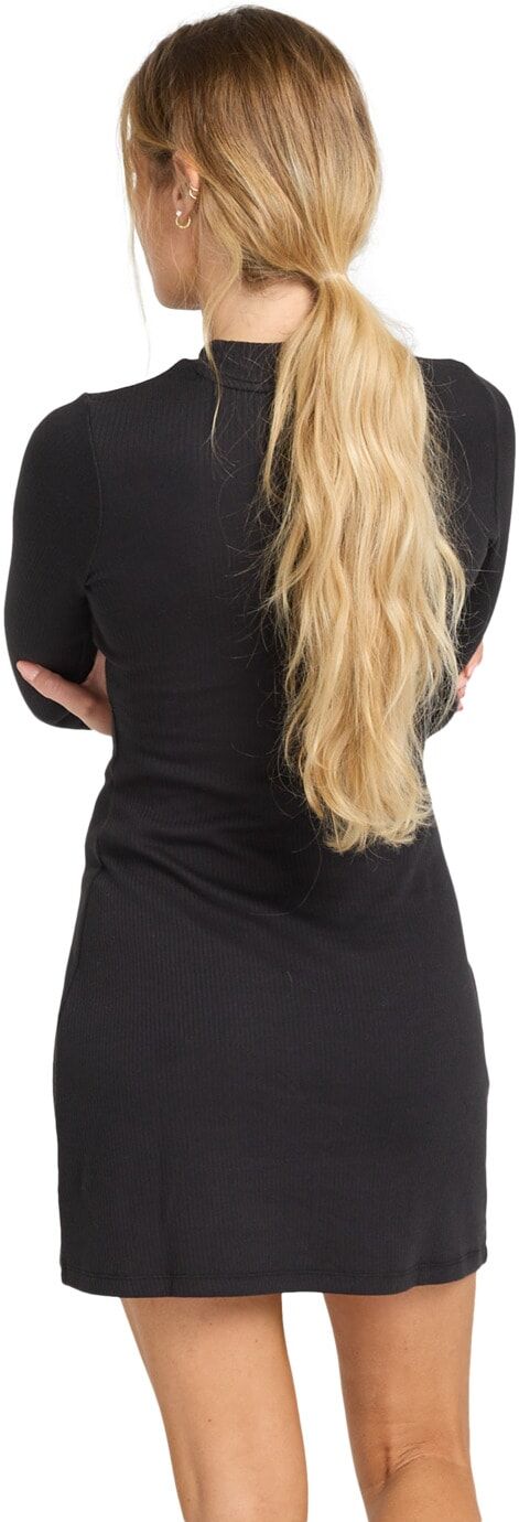 Minikleid BILLABONG "Everleigh Mock", Damen, Gr. XL, schwarz, Obermaterial: 57% Baumwolle, 43% Polyester., Kleider Minikleid schwarz XL