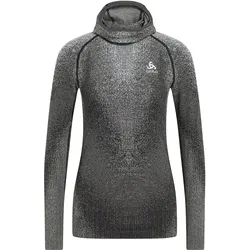 Odlo, Damen, Funktionsshirt, BL TOP facemask l/s BLACKCOMB ECO (S), Grau, Schwarz