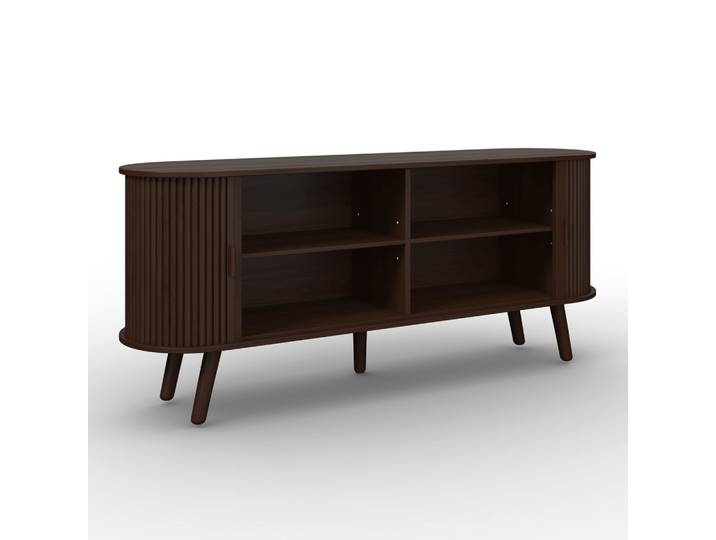 Sideboard Ennio Walnussfarben Echtholz/MDF