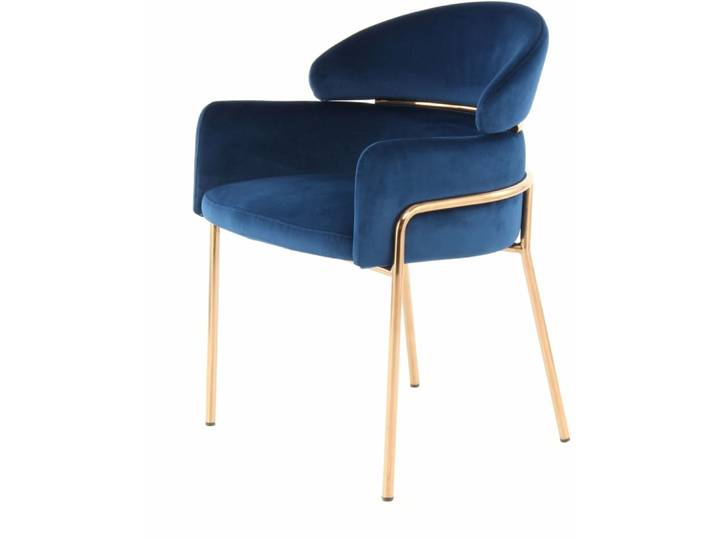 Fauteuil en velours corey carré