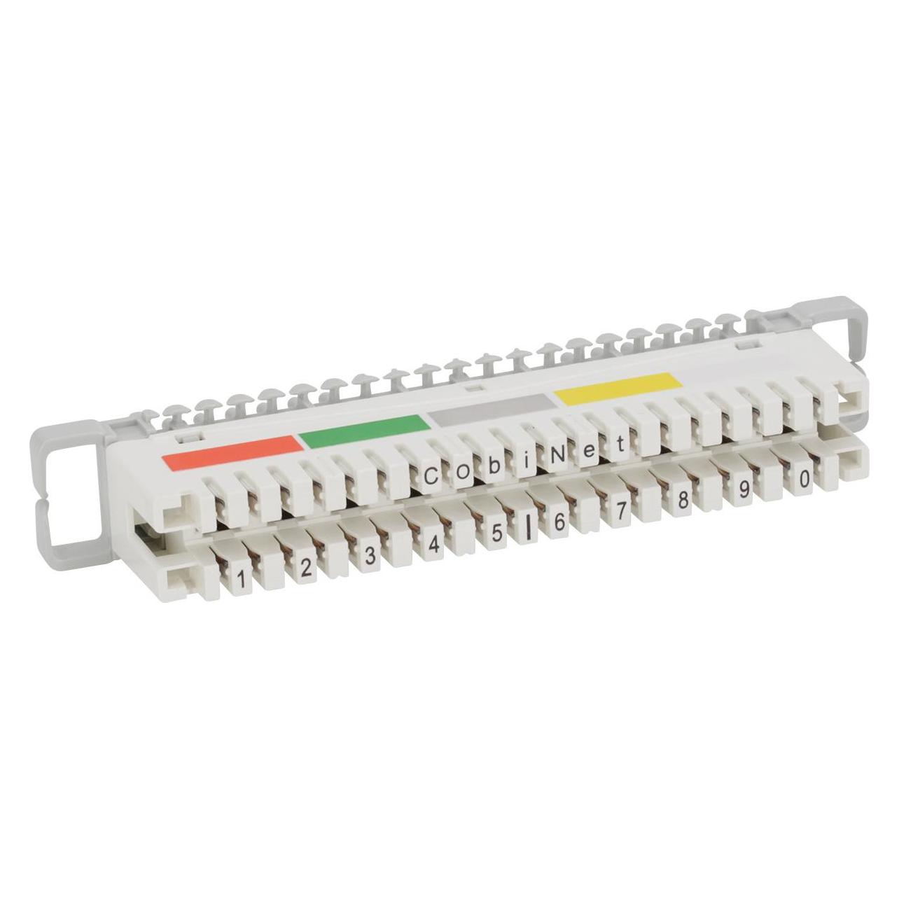 Cobinet LSA-Trennleiste 2/10 zu 10 DA mit Farbcode (112680)