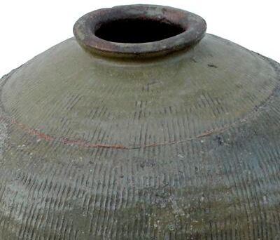 "Artissance 20""H Distressed Oliver Jar - Distressed Green - 13"" L x 13"" W x 20"" H"
