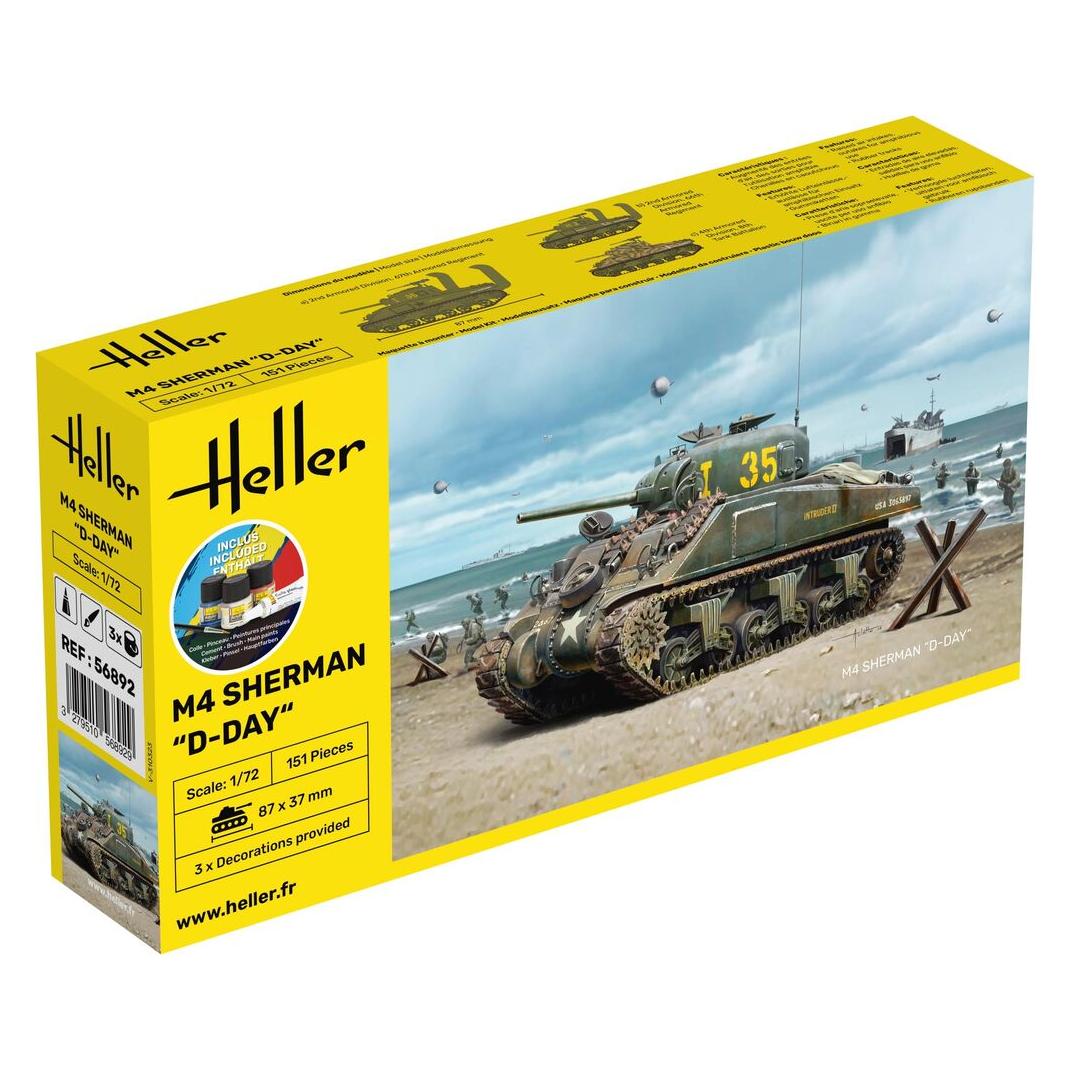Heller STARTER KIT M4 Sherman D-Day (56892)