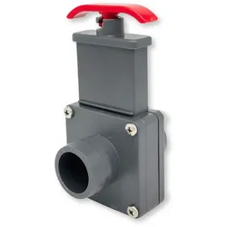 PVC Absperrschieber 38 x 38 mm