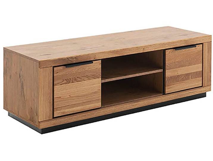Lowboard MCA LIVING Greno TV-Lowboard II , beige (naturfarben), B:163cm H:52cm T:54cm, Holzwerkstoff, Massivholz, Sideboards, Lowboard, durchgehende Lamelle