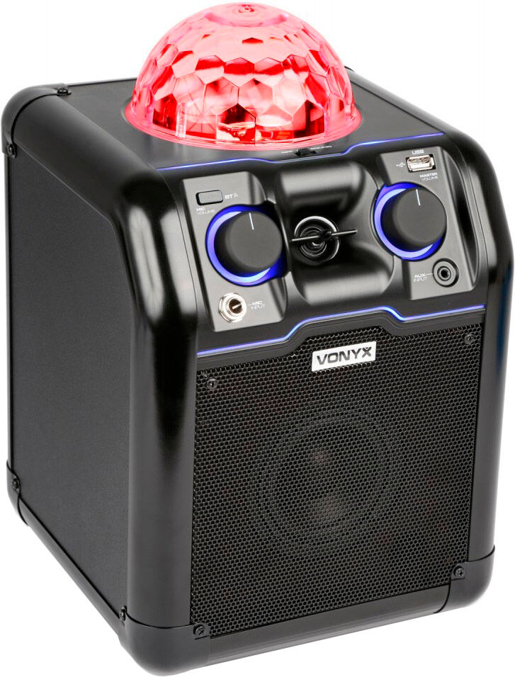 Coluna Portátil Bluetooth c/ Efeitos de LED RGB (Preto) SBS50B - VONYX